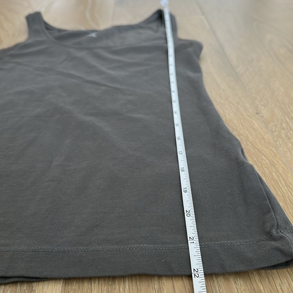 H&M Women’s Pima Cotton Scoop Neck Tank Top Gray Small Undershirt Summer Beach - Picture 5 of 7